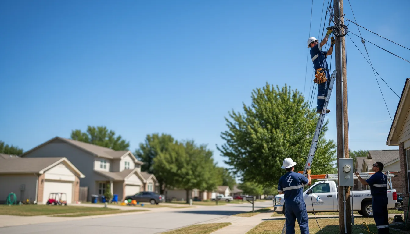 Residential electrician providing installation services in Pisek, ND